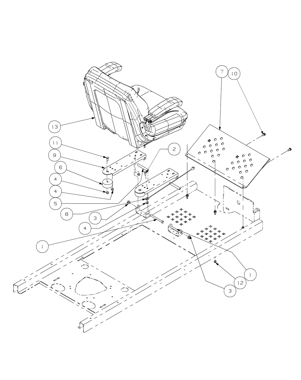 Seat Assembly 50 2009 And After Diagram and Parts List for Z-FORCE50 17AF3AGP-17AF3AGP010 Cub Cadet Lawn Tractor